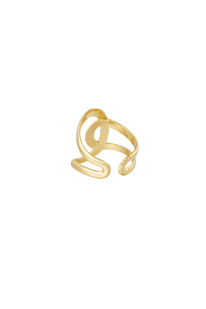 Ring knot detail - Gold color